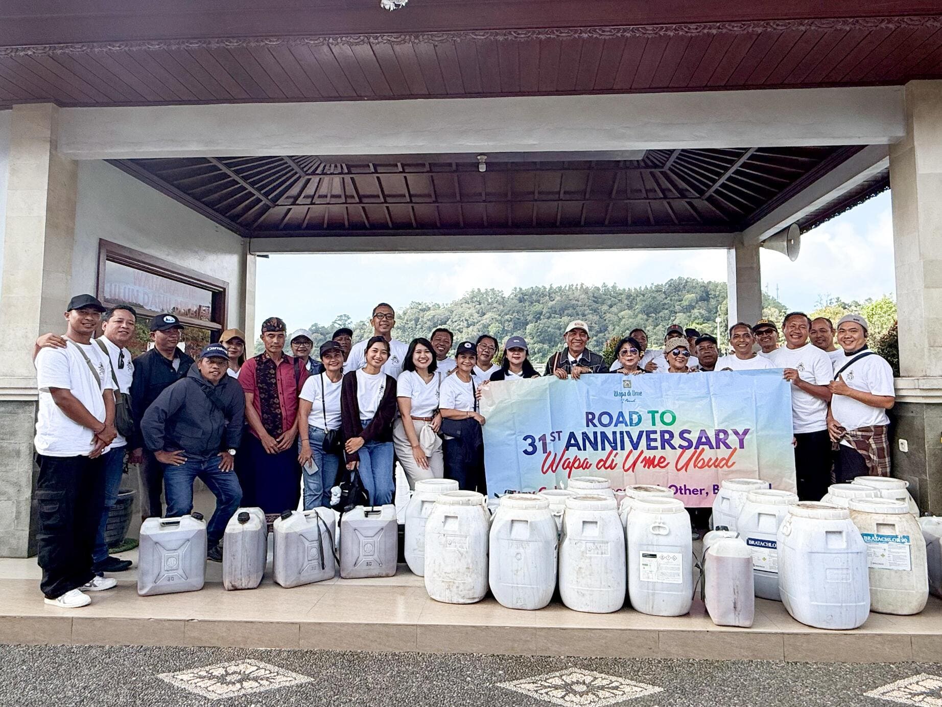1 Ton of Eco Enzyme for the Water Environment at Ulun Danu Beratan​